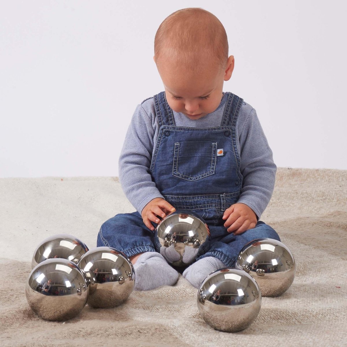Sensory Steel Mystery Balls – Baby Toys & Activity Equipment for children, available at Learning Bugs UK