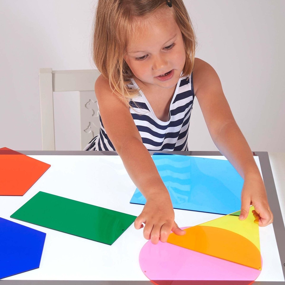 Jumbo Colour Mixing Shapes – Acrylic - Colour for children, available at Learning Bugs UK
