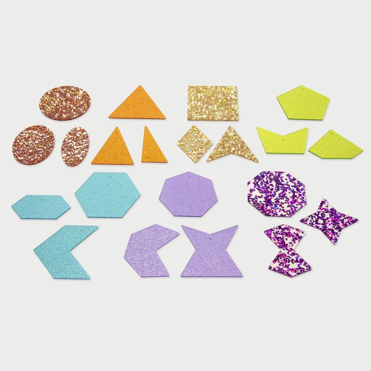 Rainbow Glitter Shapes – Baby Toys & Activity Equipment for children, available at Learning Bugs UK