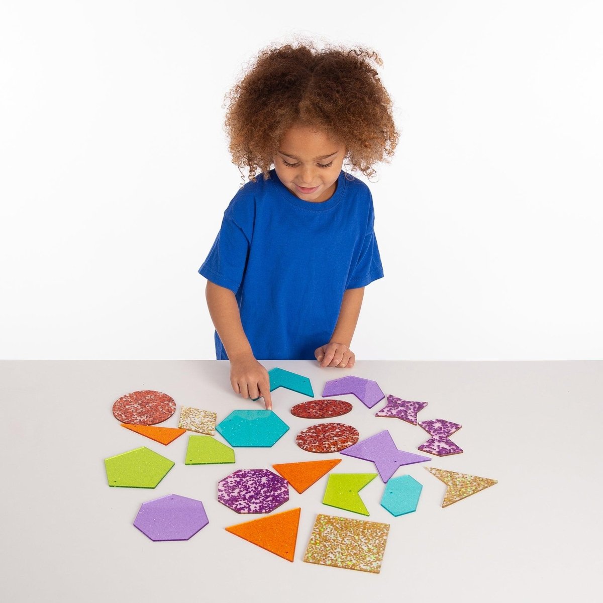 Rainbow Glitter Shapes – Baby Toys & Activity Equipment for children, available at Learning Bugs UK