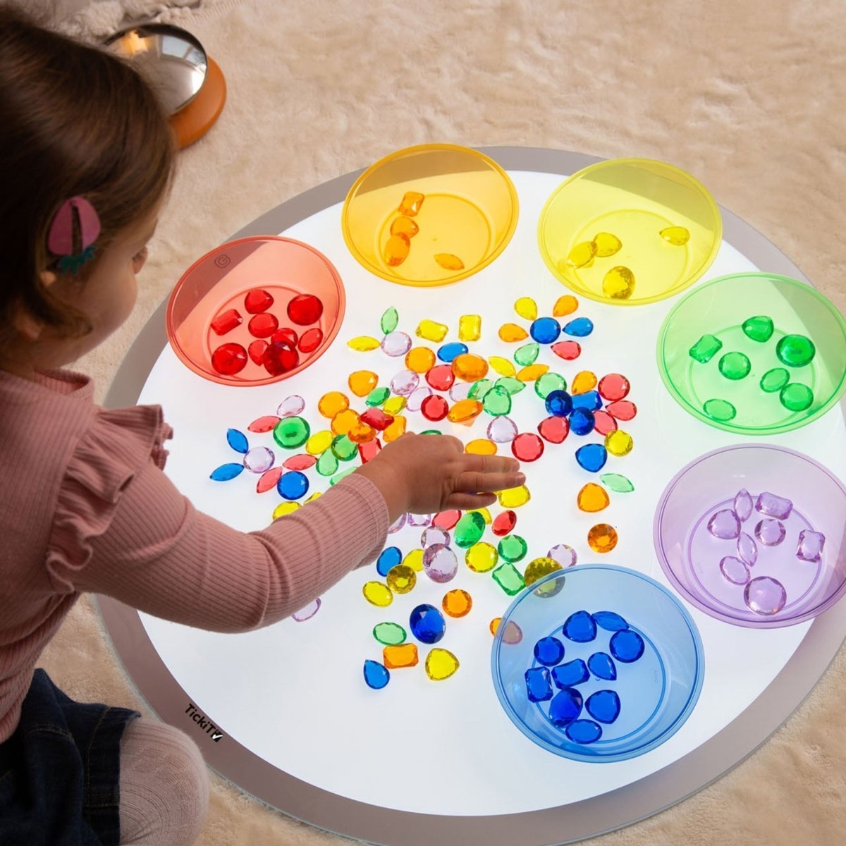 Round Light Panel – Light Panel - Panels for children, available at Learning Bugs UK