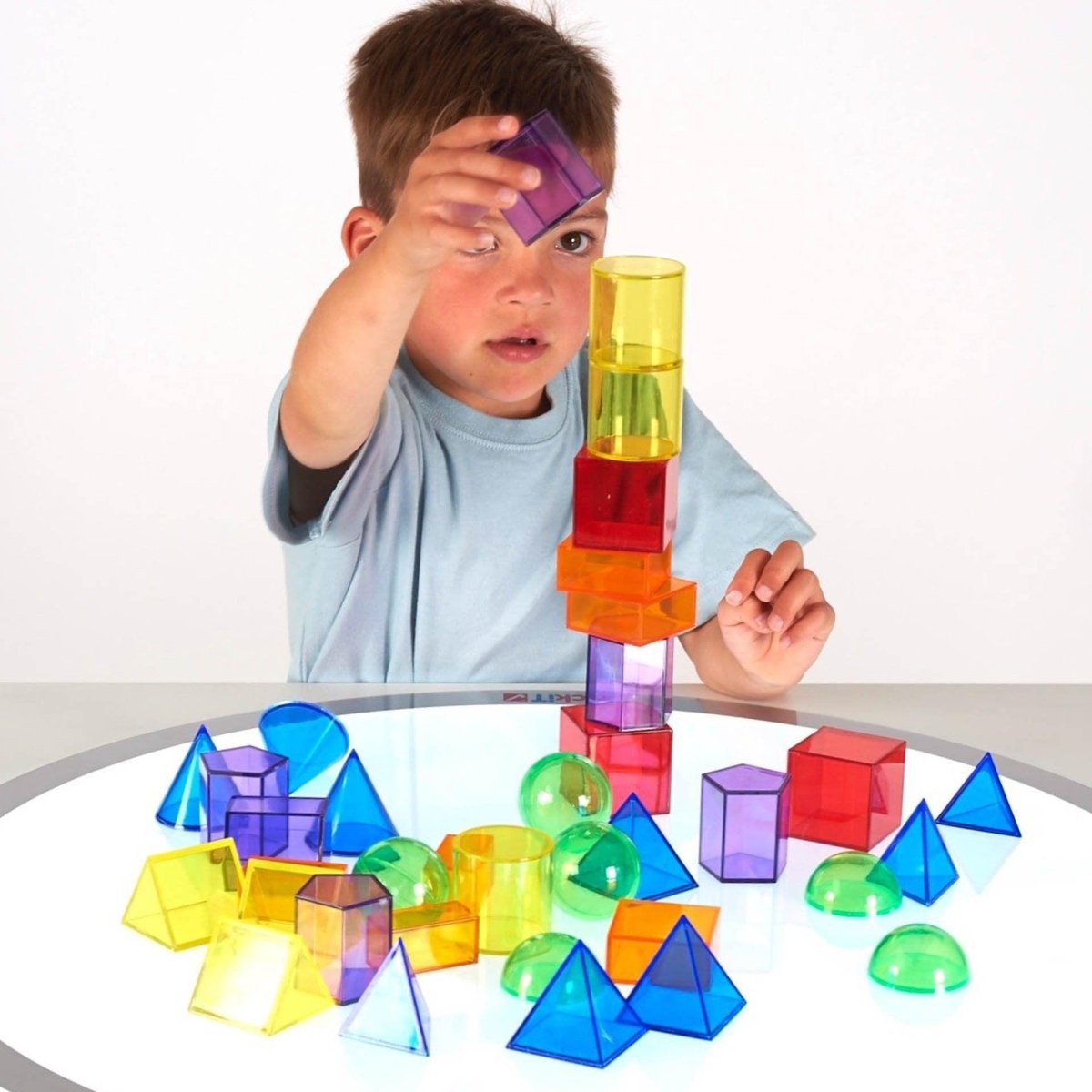 Translucent Geometric Shapes – Baby Toys & Activity Equipment for children, available at Learning Bugs UK