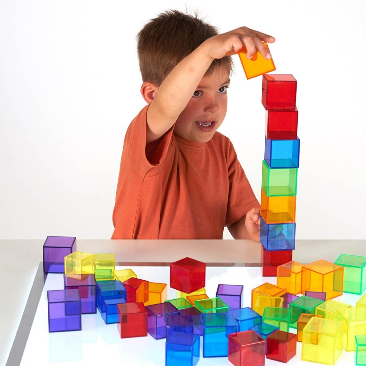 Translucent Cube Set – Baby Toys & Activity Equipment for children, available at Learning Bugs UK