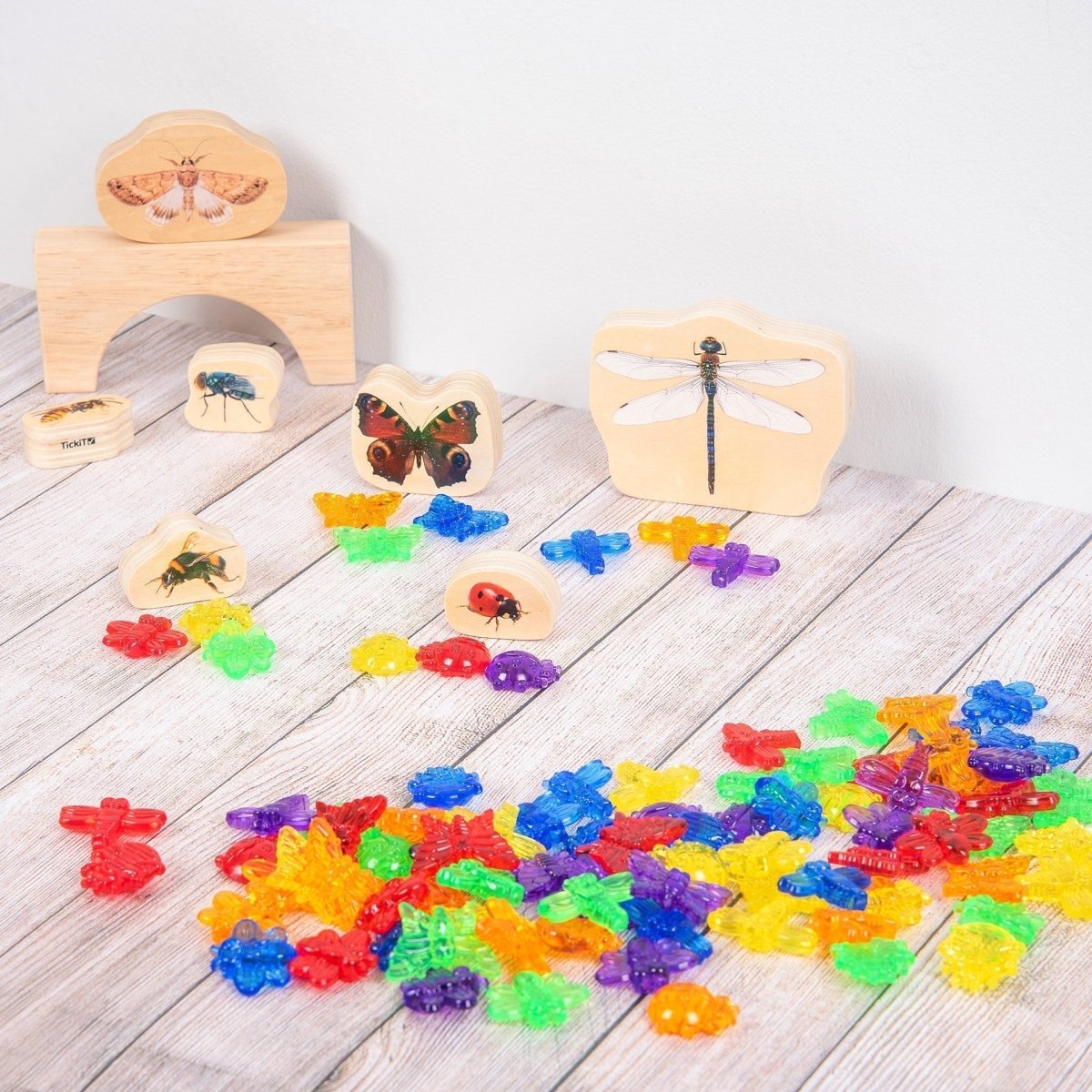 Translucent Colour Bugs - Pack of 96 – Baby Toys & Activity Equipment for children, available at Learning Bugs UK