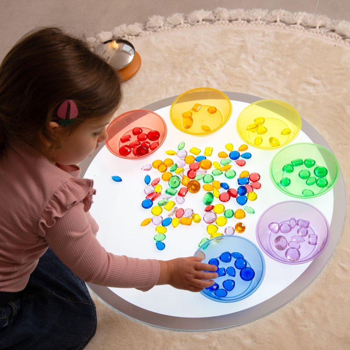 Translucent Colour Jewels - Pack of 144 – Baby Toys & Activity Equipment for children, available at Learning Bugs UK