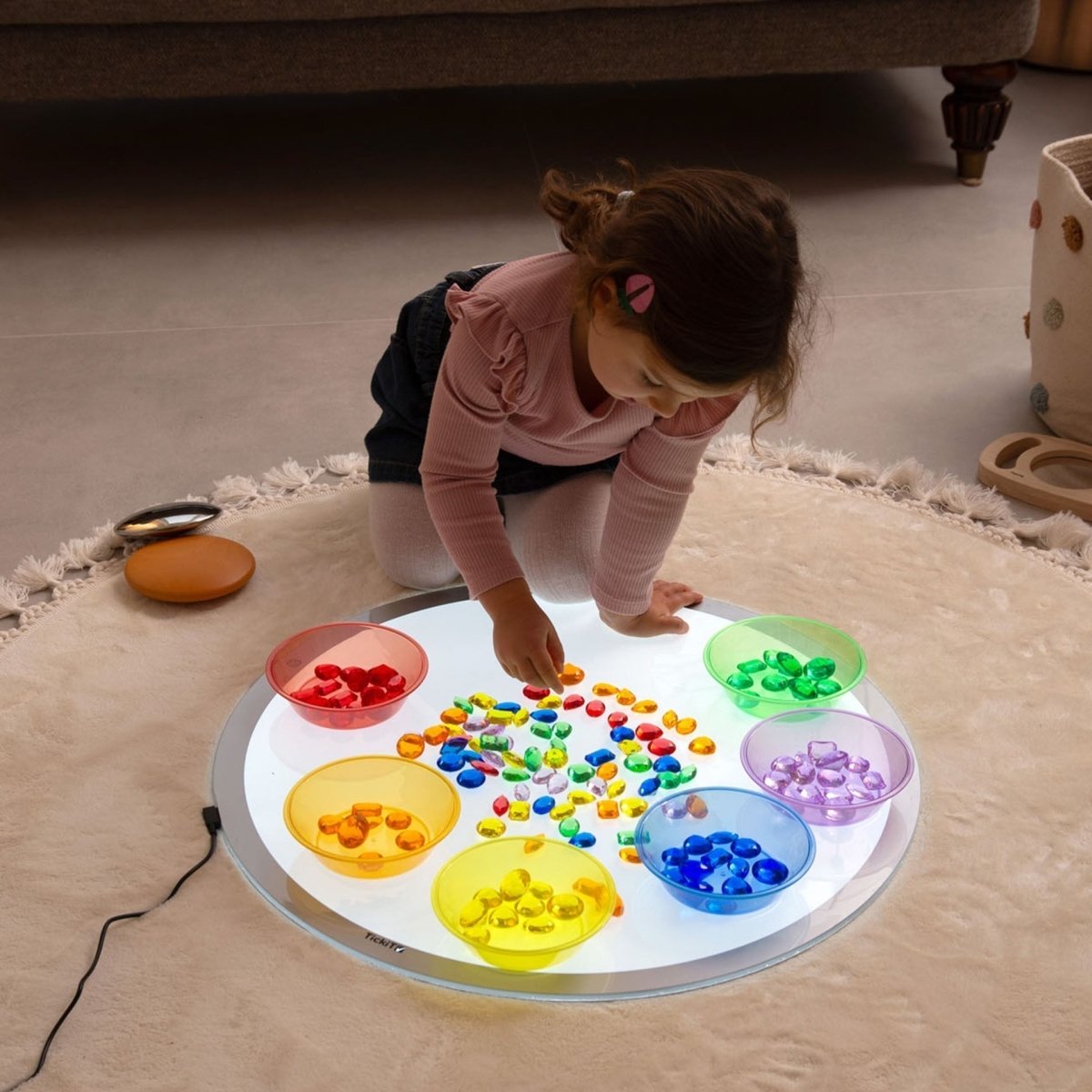 Translucent Colour Jewels - Pack of 144 – Baby Toys & Activity Equipment for children, available at Learning Bugs UK