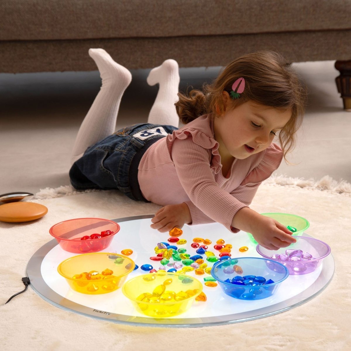 Translucent Colour Jewels - Pack of 144 – Baby Toys & Activity Equipment for children, available at Learning Bugs UK
