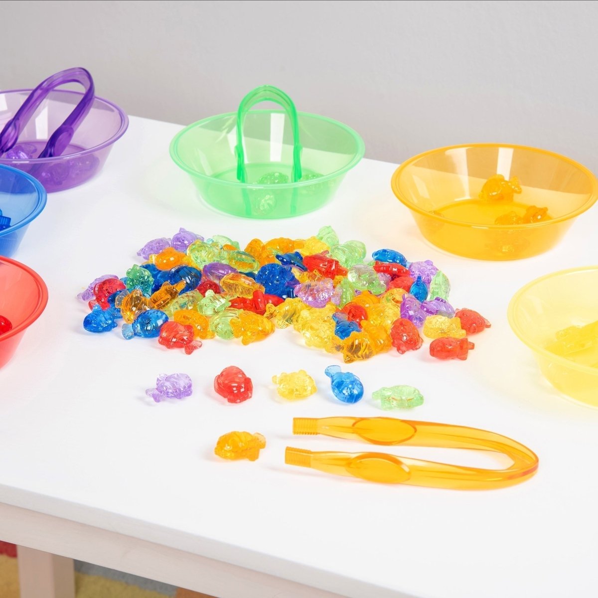 Translucent Colour Fish - Pack of 120 – Baby Toys & Activity Equipment for children, available at Learning Bugs UK