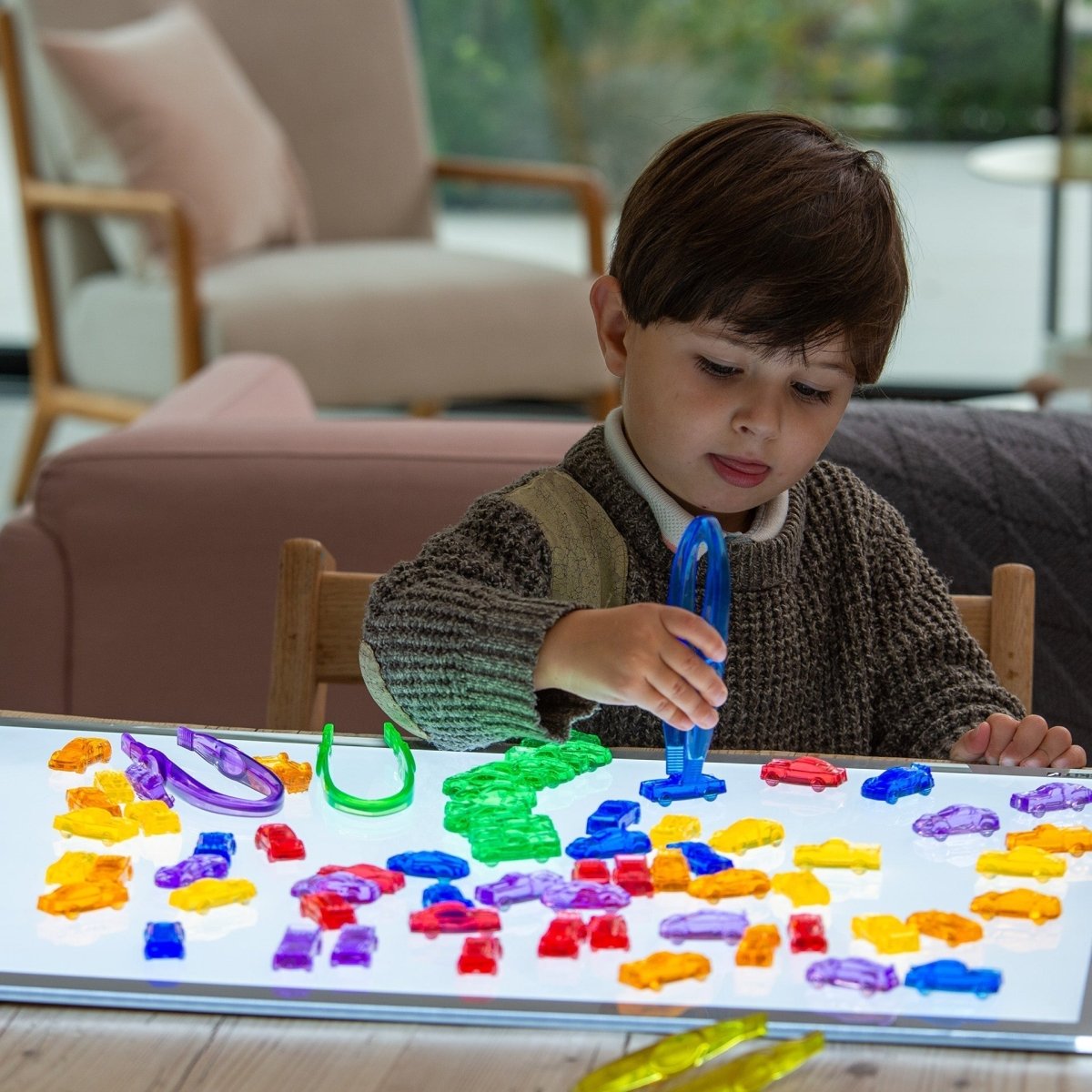 Translucent Colour Cars - Pack of 72 – Baby Toys & Activity Equipment for children, available at Learning Bugs UK