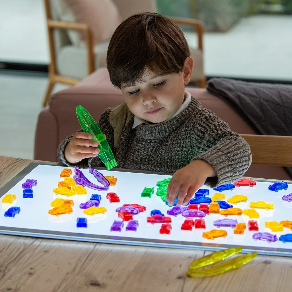 Translucent Colour Cars - Pack of 72 – Baby Toys & Activity Equipment for children, available at Learning Bugs UK