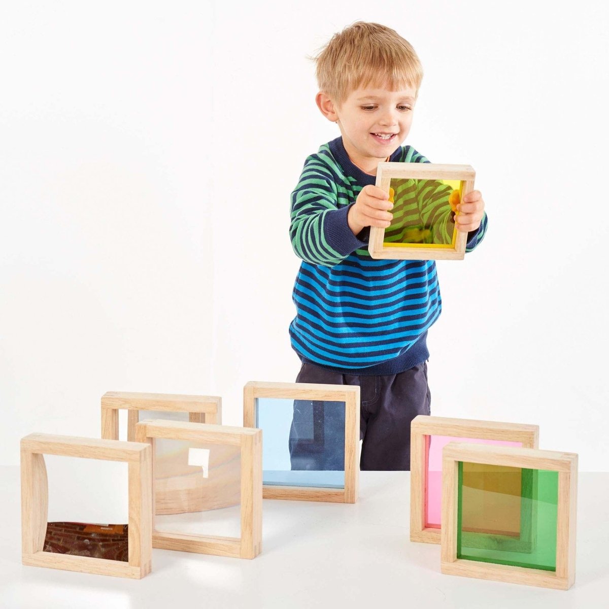 Sensory Sqaures – Block Set - Colour for children, available at Learning Bugs UK