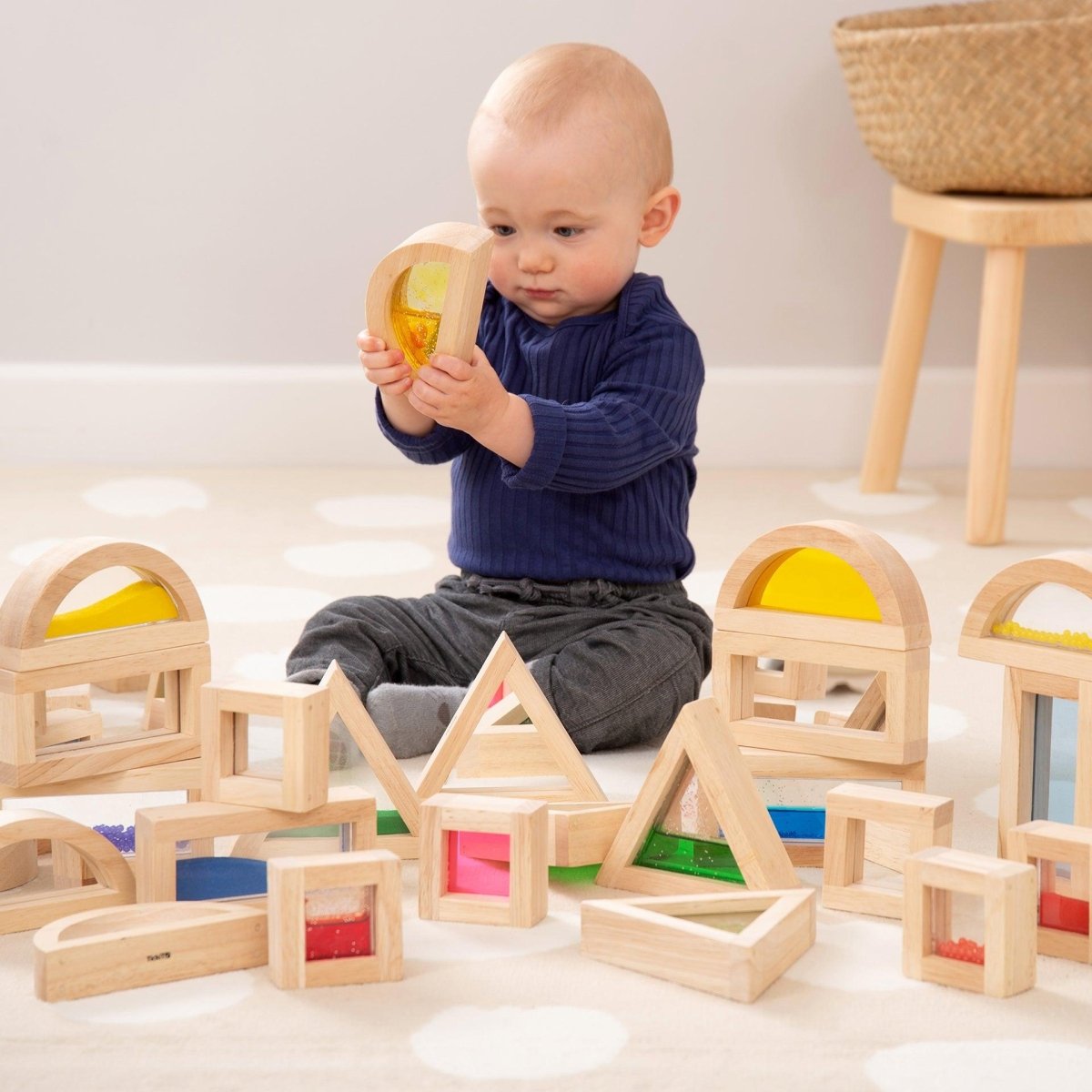 Large Mirror Blocks – Block Set - Mirror for children, available at Learning Bugs UK