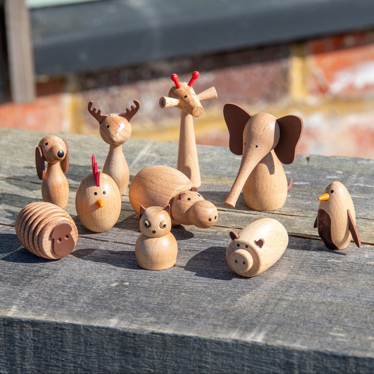 Wooden Animal Friends – Baby Toys & Activity Equipment for children, available at Learning Bugs UK