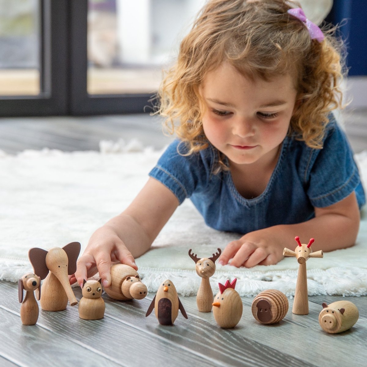 Wooden Animal Friends – Baby Toys & Activity Equipment for children, available at Learning Bugs UK