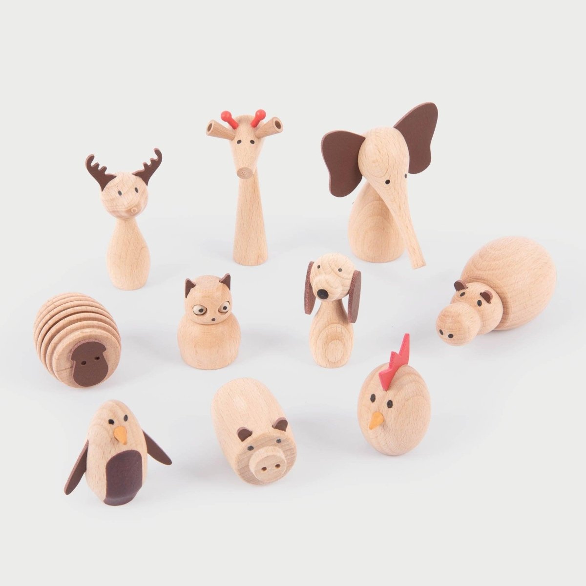 Wooden Animal Friends – Baby Toys & Activity Equipment for children, available at Learning Bugs UK