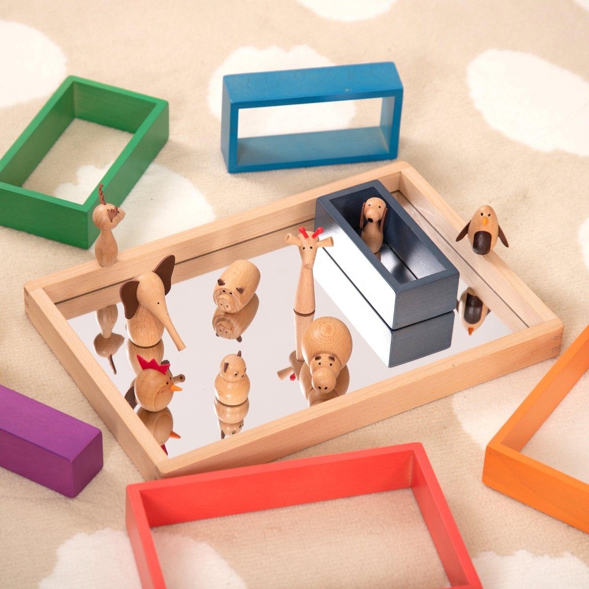 Wooden Animal Friends – Baby Toys & Activity Equipment for children, available at Learning Bugs UK