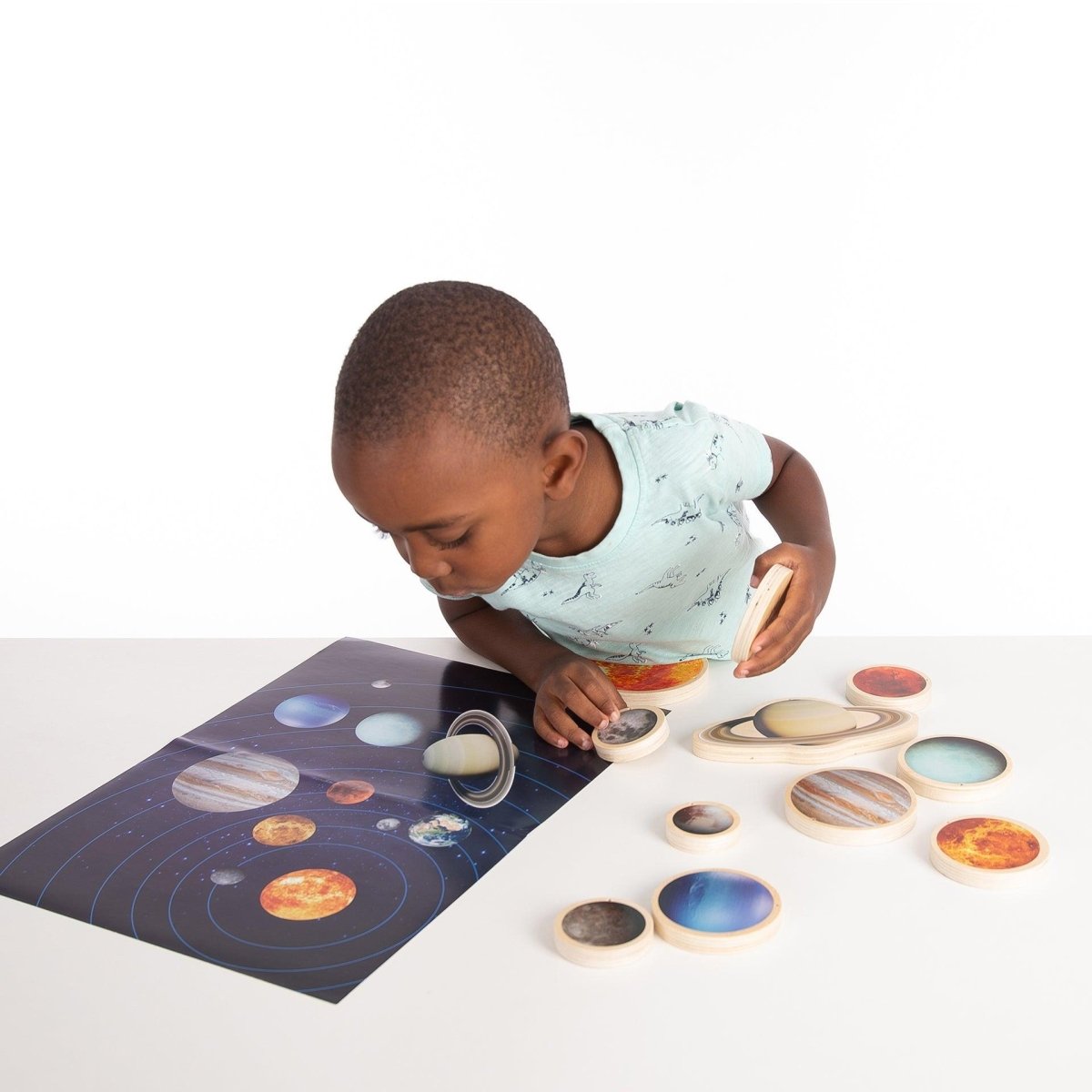 Wooden Solar System Discs – Baby Toys & Activity Equipment for children, available at Learning Bugs UK