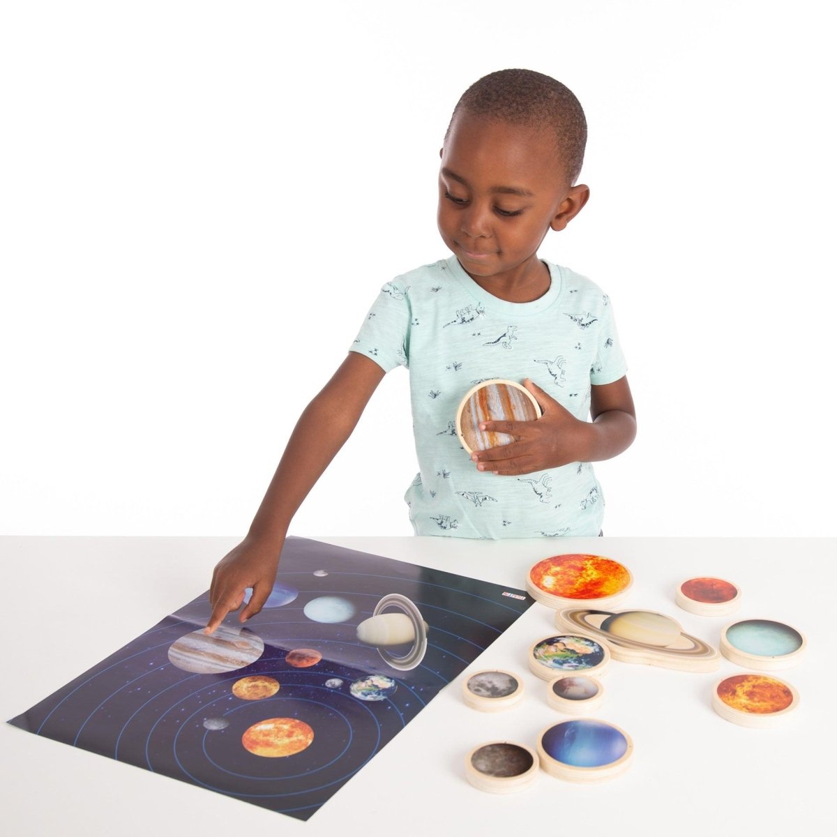 Wooden Solar System Discs – Baby Toys & Activity Equipment for children, available at Learning Bugs UK