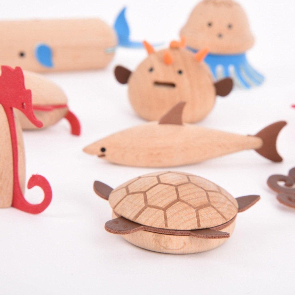 Wooden Sea Creatures – Baby Toys & Activity Equipment for children, available at Learning Bugs UK