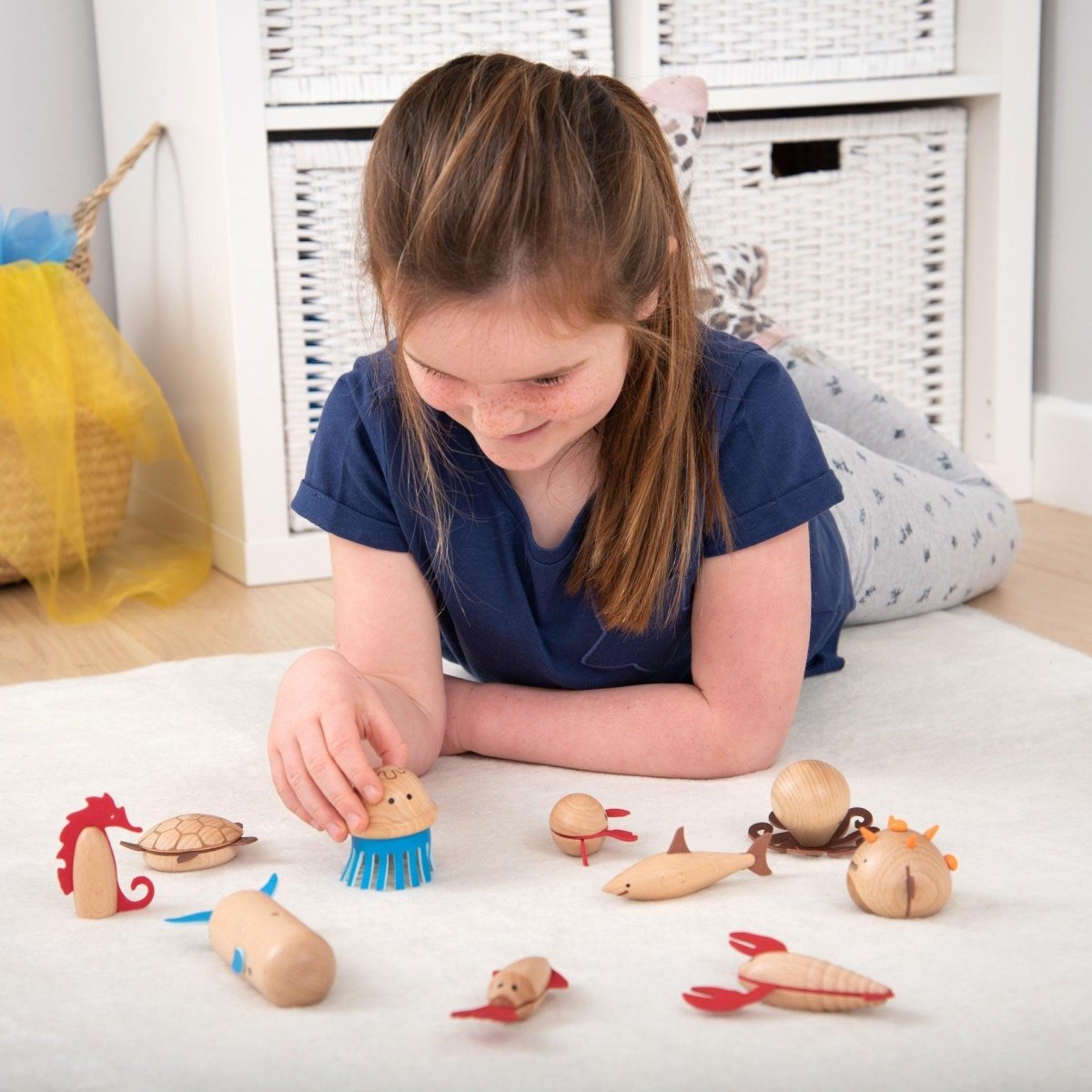 Wooden Sea Creatures – Baby Toys & Activity Equipment for children, available at Learning Bugs UK