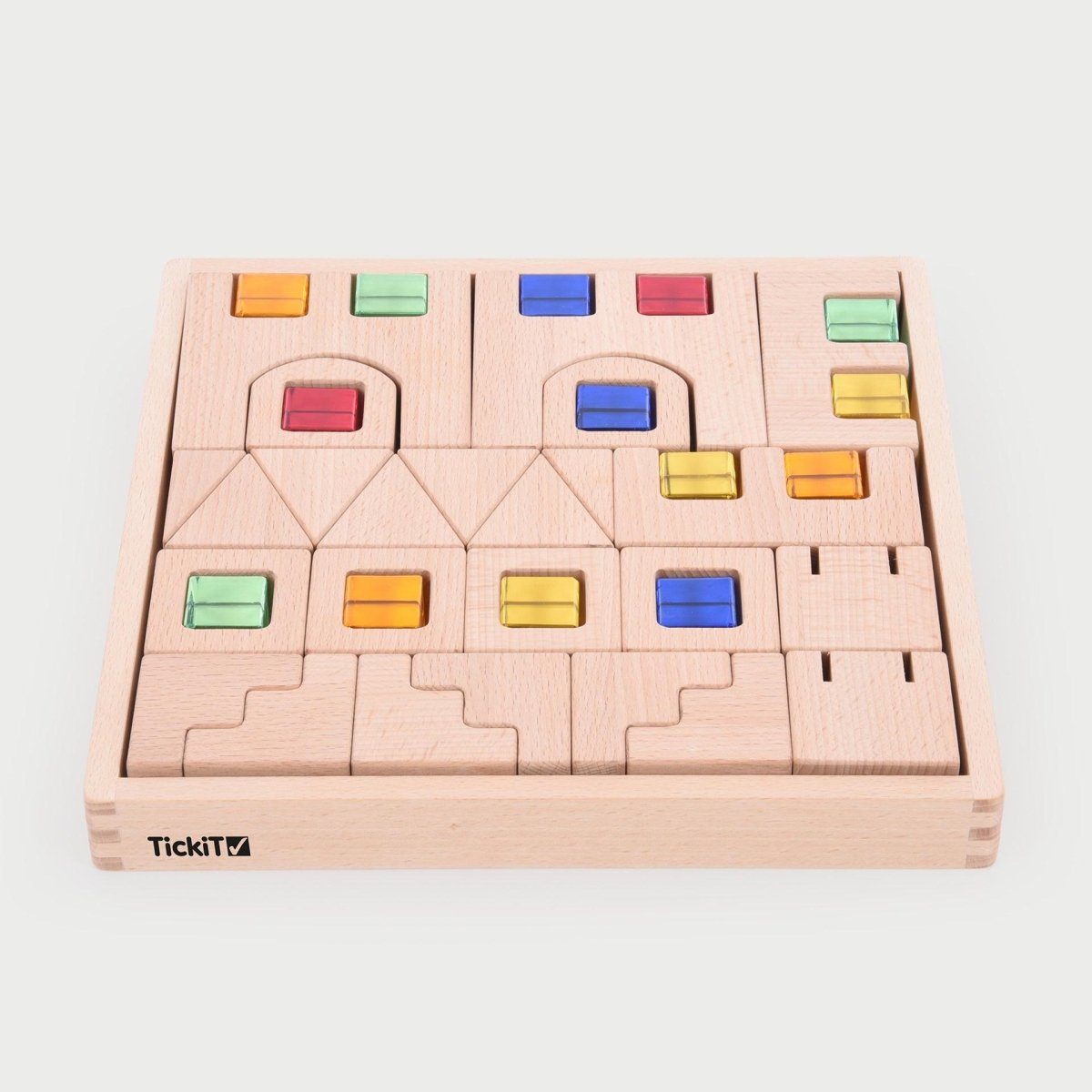 Wooden Building Gem Blocks – Baby Toys & Activity Equipment for children, available at Learning Bugs UK