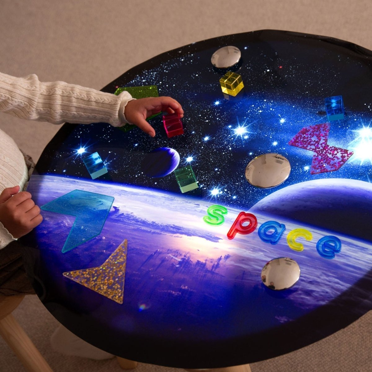 Space Discovery Play Mat – Baby Toys & Activity Equipment for children, available at Learning Bugs UK