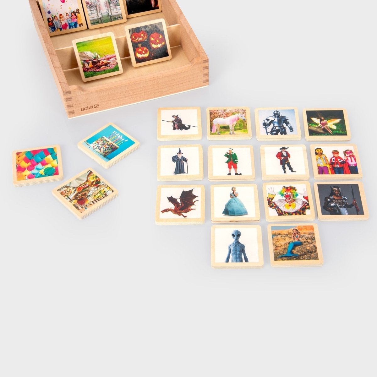 Wooden Story Tiles – Baby Toys & Activity Equipment for children, available at Learning Bugs UK