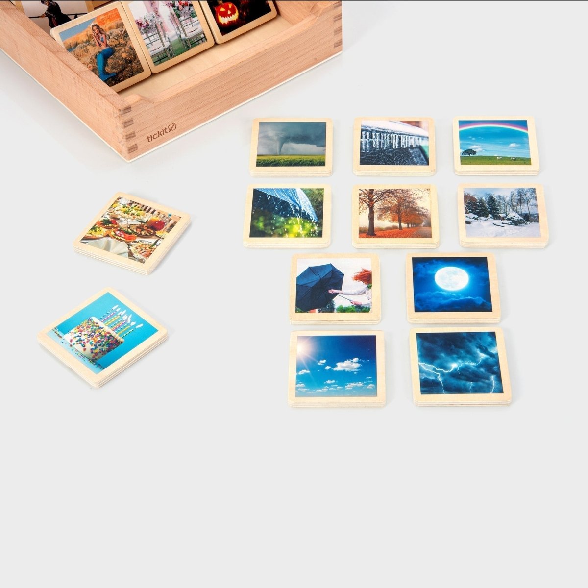 Wooden Story Tiles – Baby Toys & Activity Equipment for children, available at Learning Bugs UK