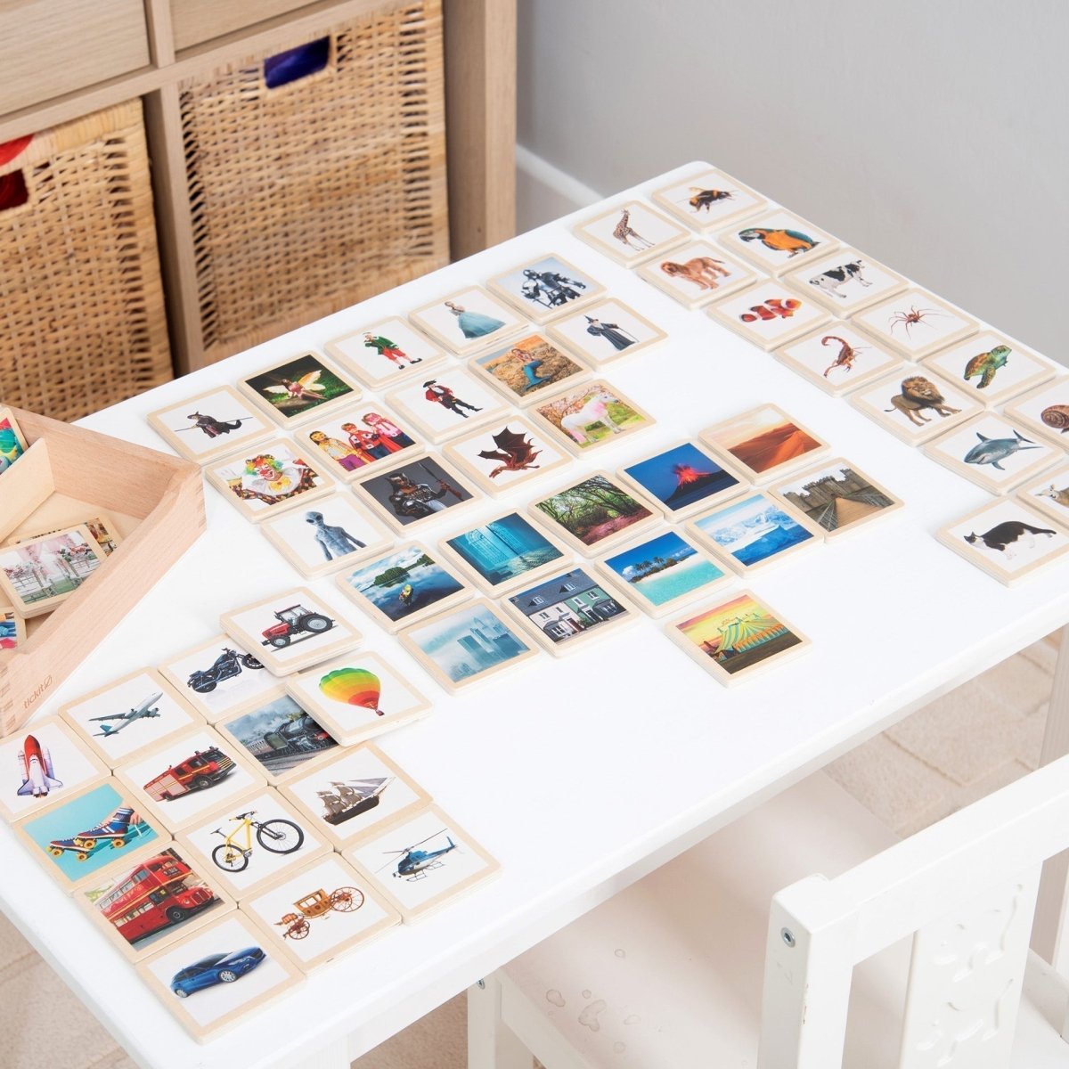Wooden Story Tiles – Baby Toys & Activity Equipment for children, available at Learning Bugs UK
