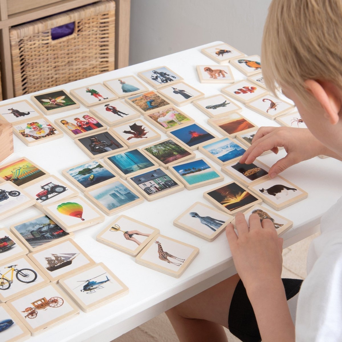 Wooden Story Tiles – Baby Toys & Activity Equipment for children, available at Learning Bugs UK