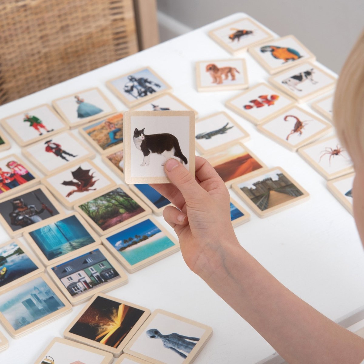 Wooden Story Tiles – Baby Toys & Activity Equipment for children, available at Learning Bugs UK