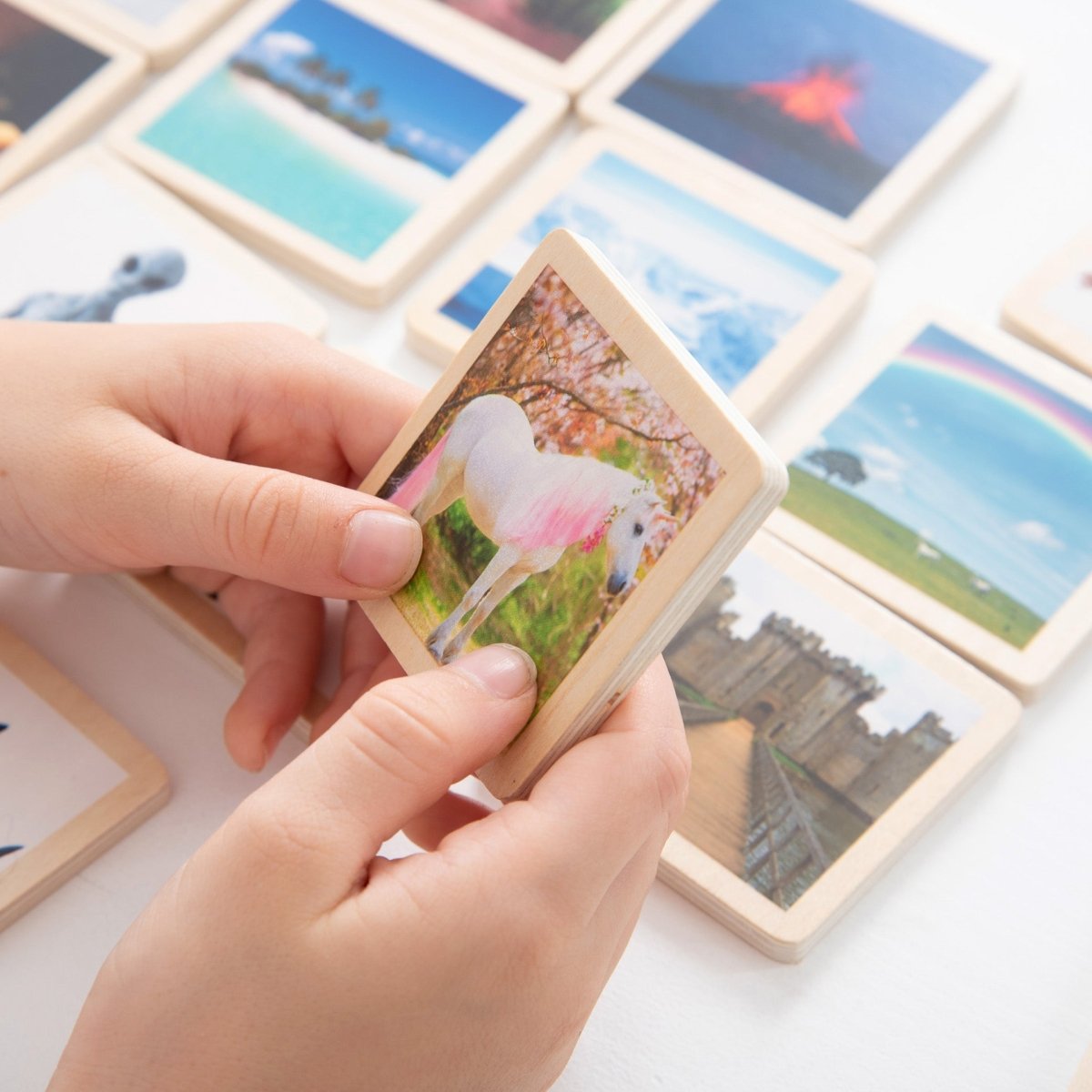 Wooden Story Tiles – Baby Toys & Activity Equipment for children, available at Learning Bugs UK