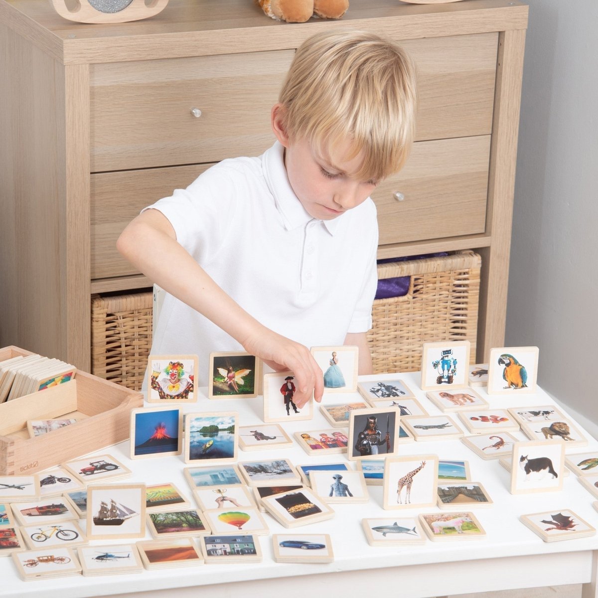 Wooden Story Tiles – Baby Toys & Activity Equipment for children, available at Learning Bugs UK