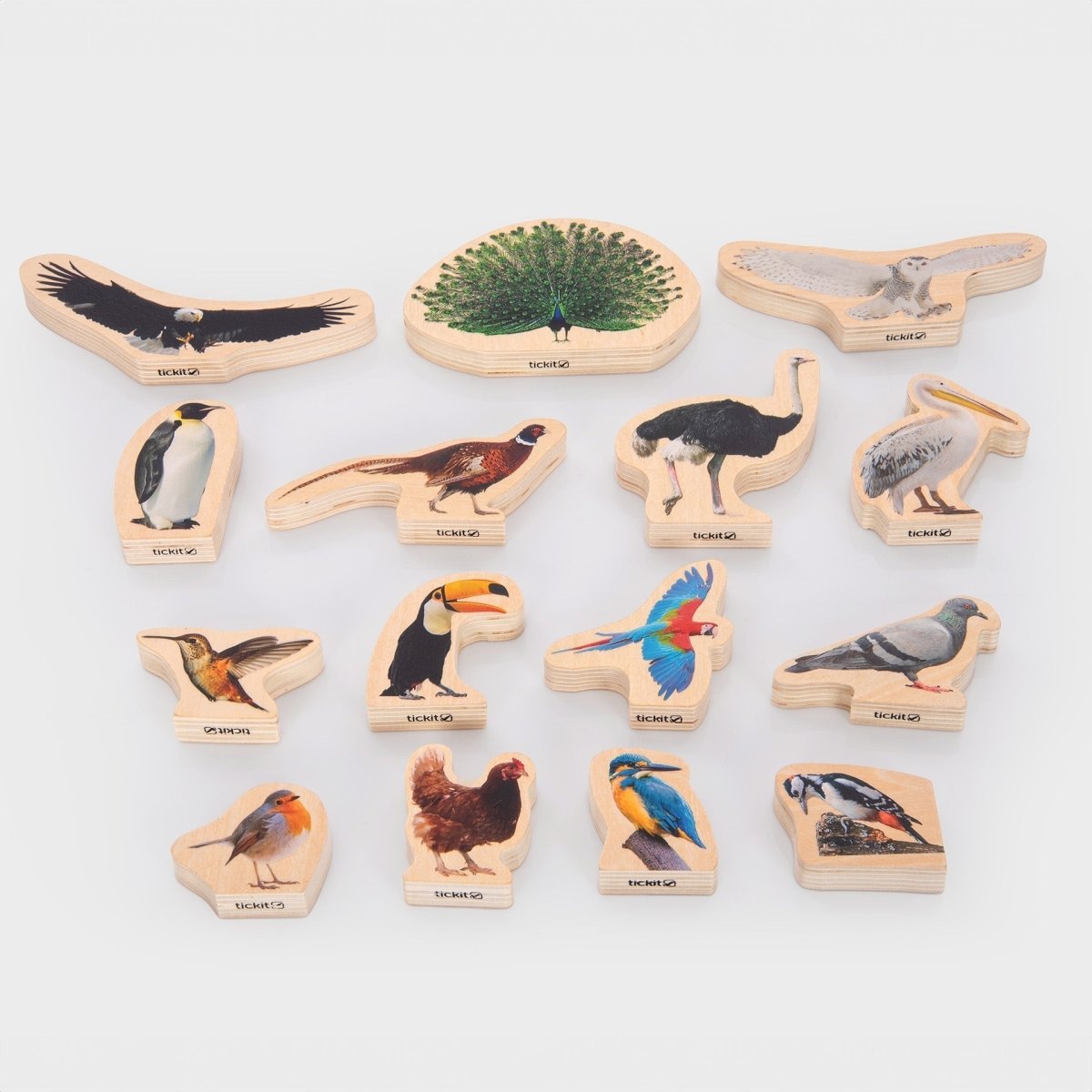 Wooden Bird Blocks – for children, available at Learning Bugs UK