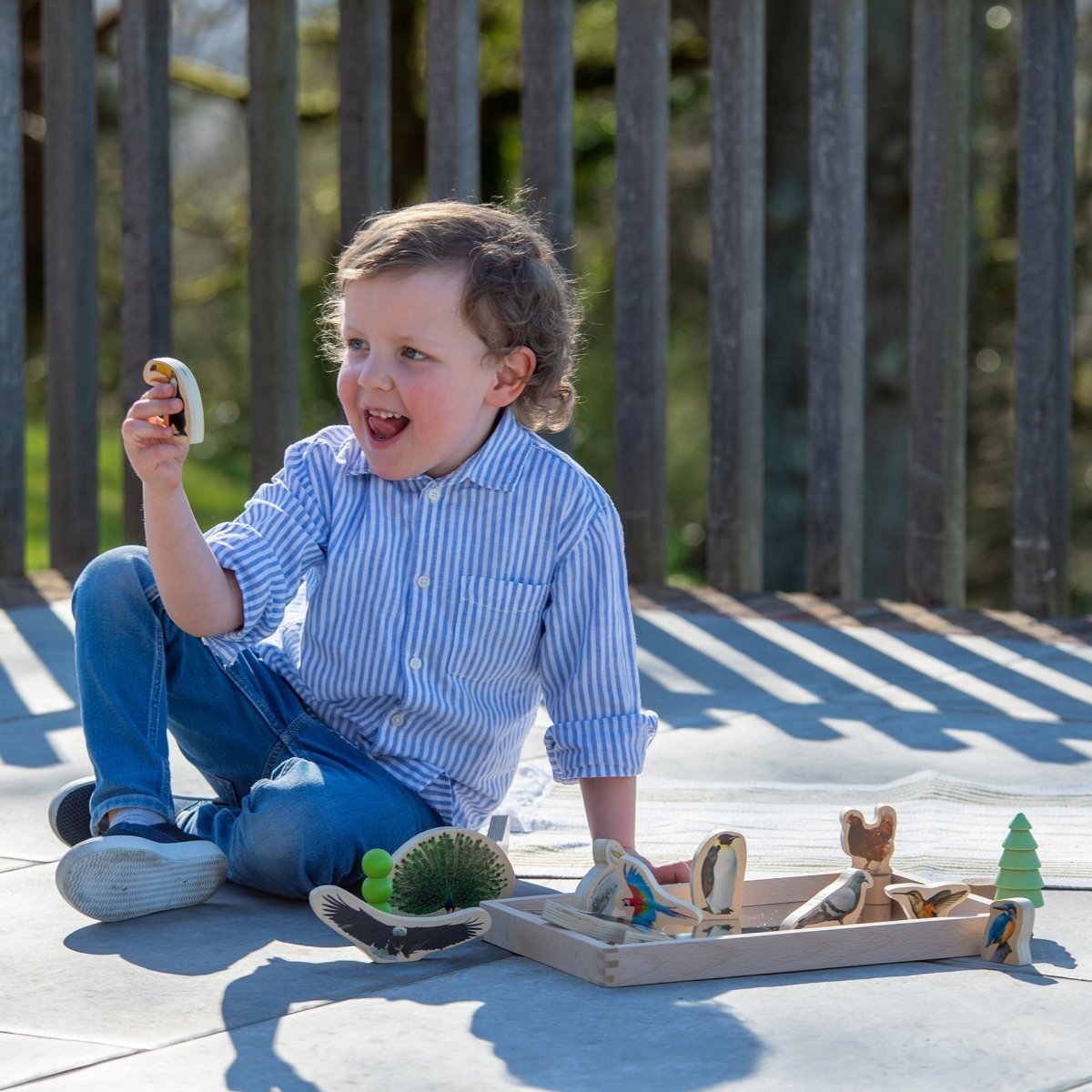 Wooden Bird Blocks – for children, available at Learning Bugs UK
