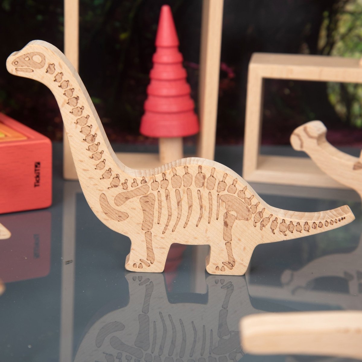 Wooden Dinosaur Blocks – Baby Toys & Activity Equipment for children, available at Learning Bugs UK