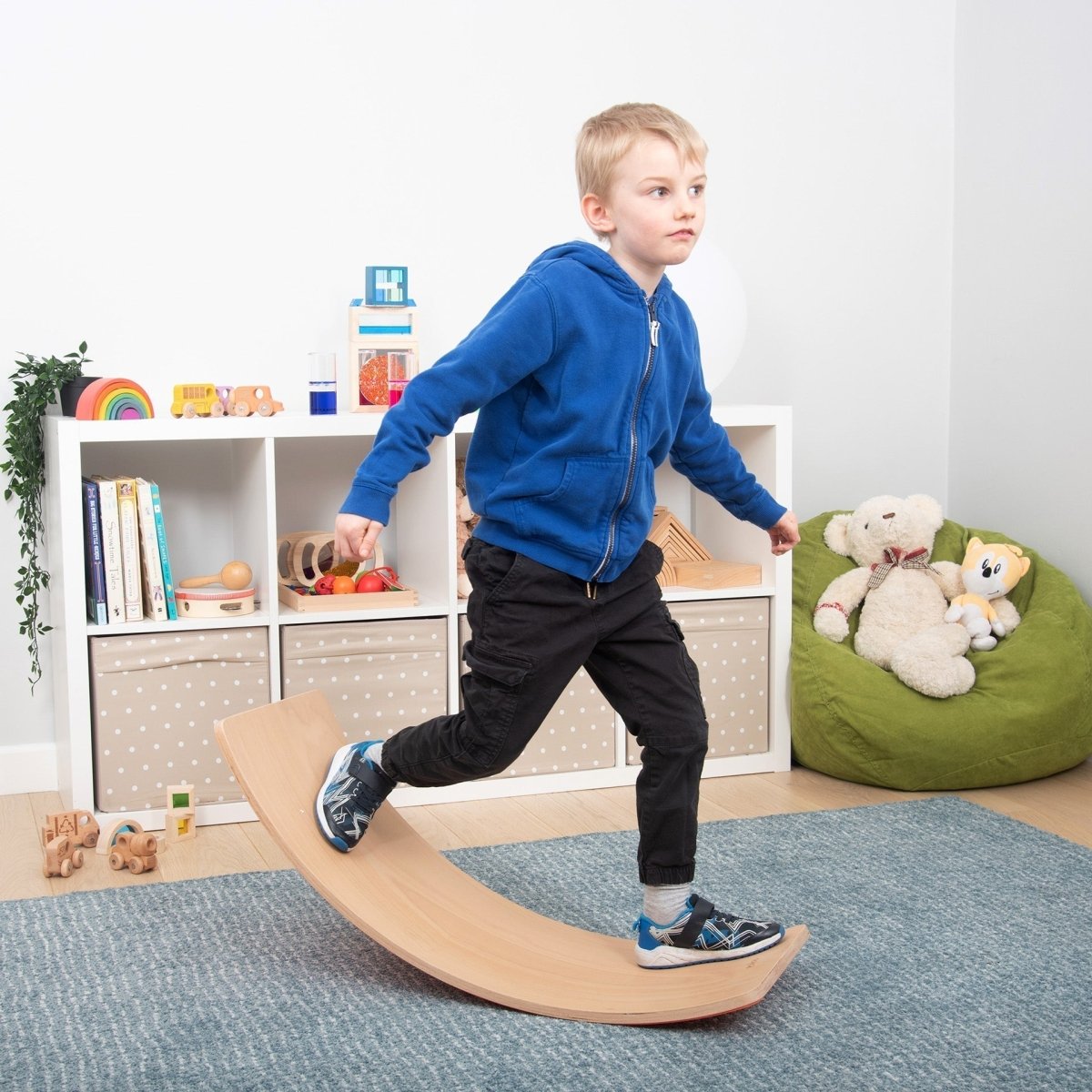 Wooden Balance Board – Baby Toys & Activity Equipment for children, available at Learning Bugs UK