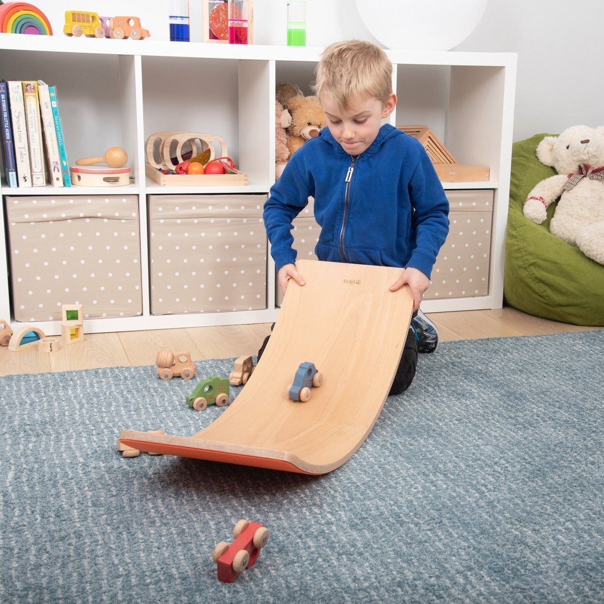 Wooden Balance Board – Baby Toys & Activity Equipment for children, available at Learning Bugs UK