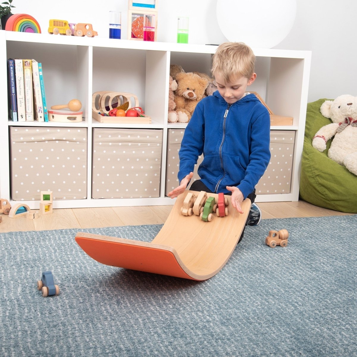 Wooden Balance Board – Baby Toys & Activity Equipment for children, available at Learning Bugs UK