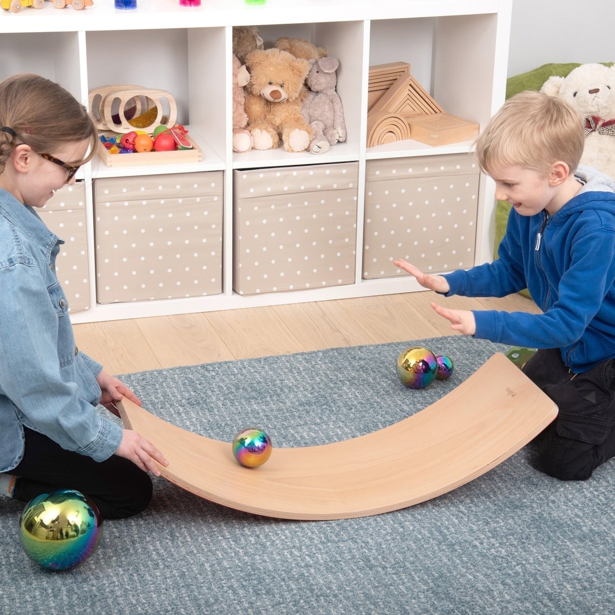 Wooden Balance Board – Baby Toys & Activity Equipment for children, available at Learning Bugs UK