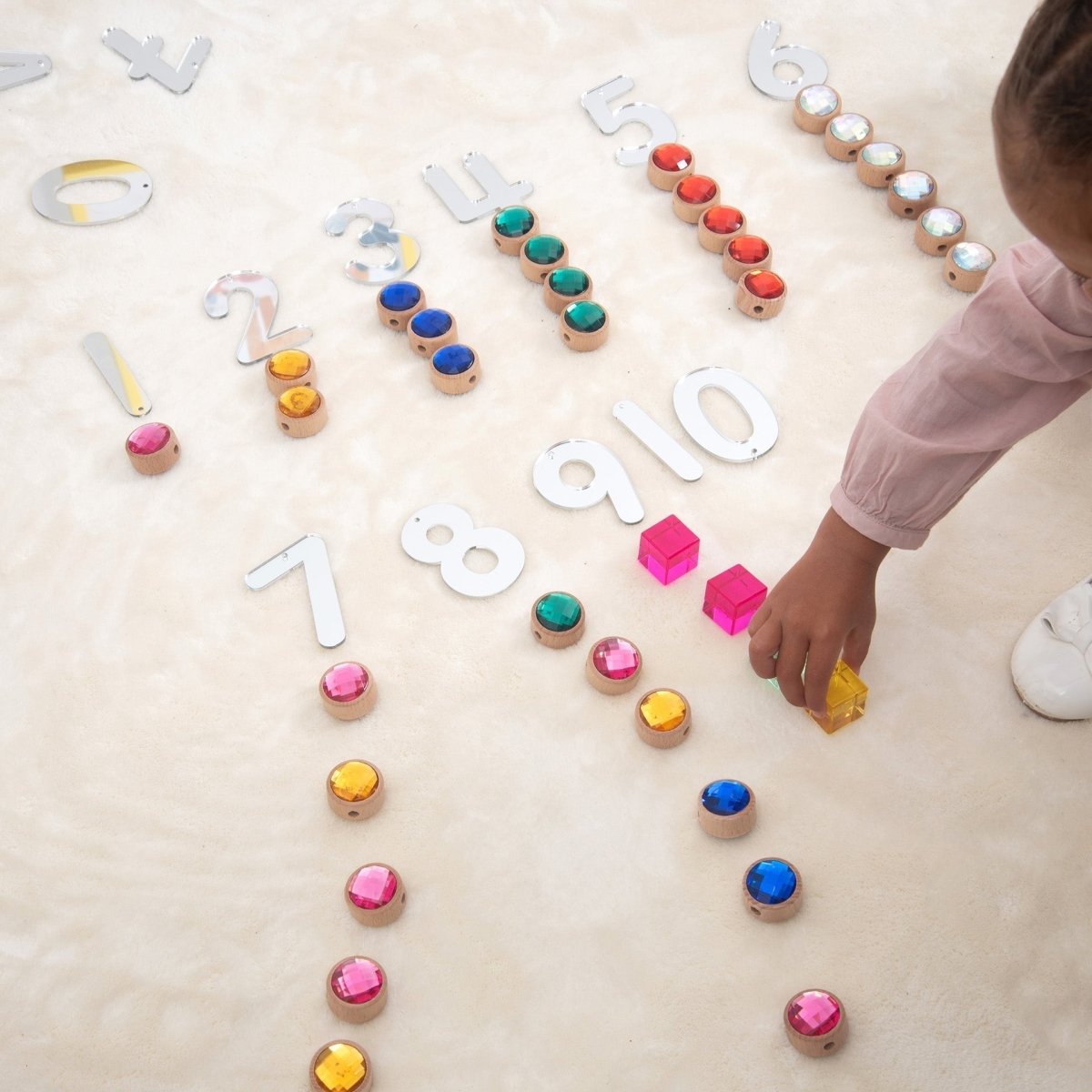 Wooden Lacing Jewels – Baby Toys & Activity Equipment for children, available at Learning Bugs UK