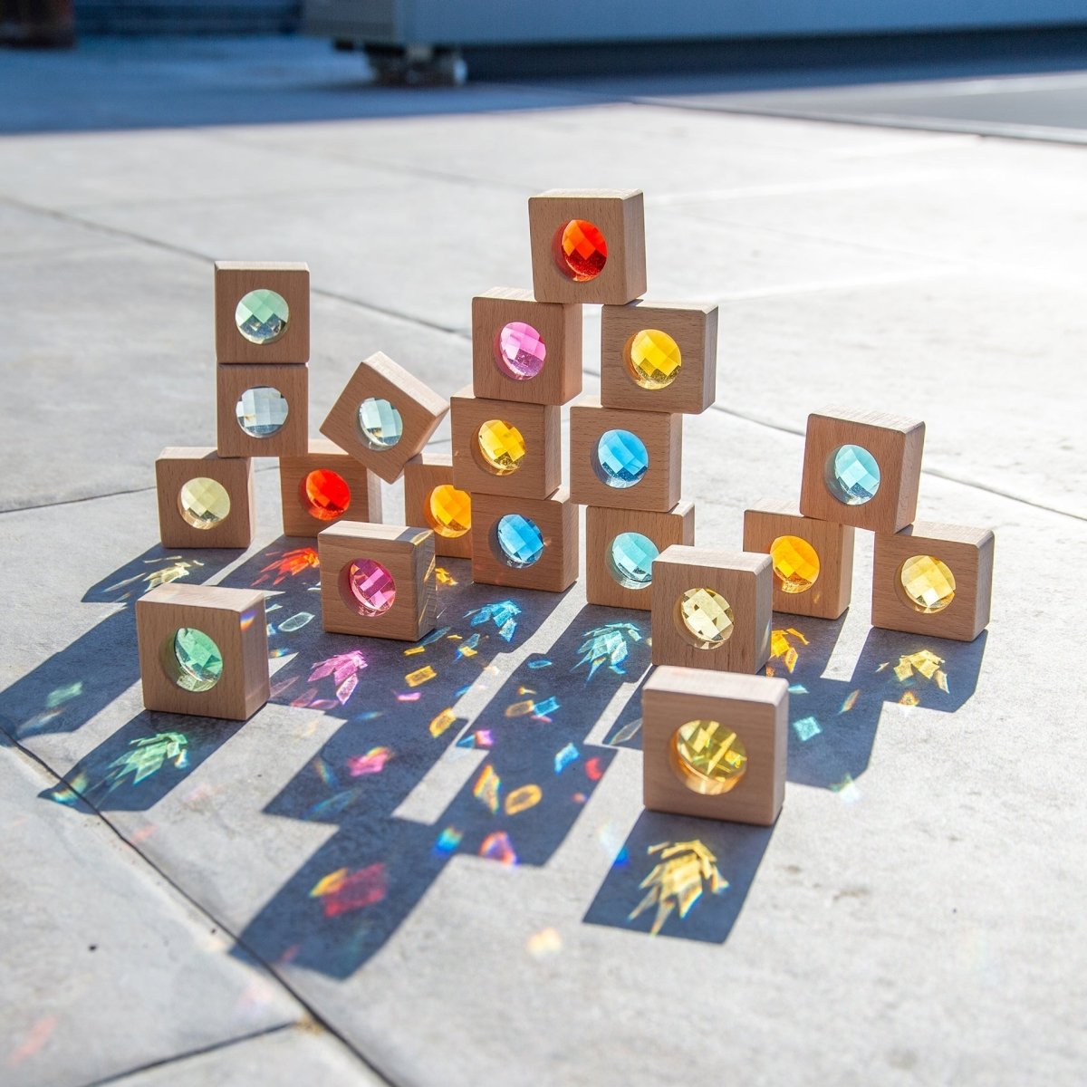 Wooden Kaleidoscope Blocks – Baby Toys & Activity Equipment for children, available at Learning Bugs UK