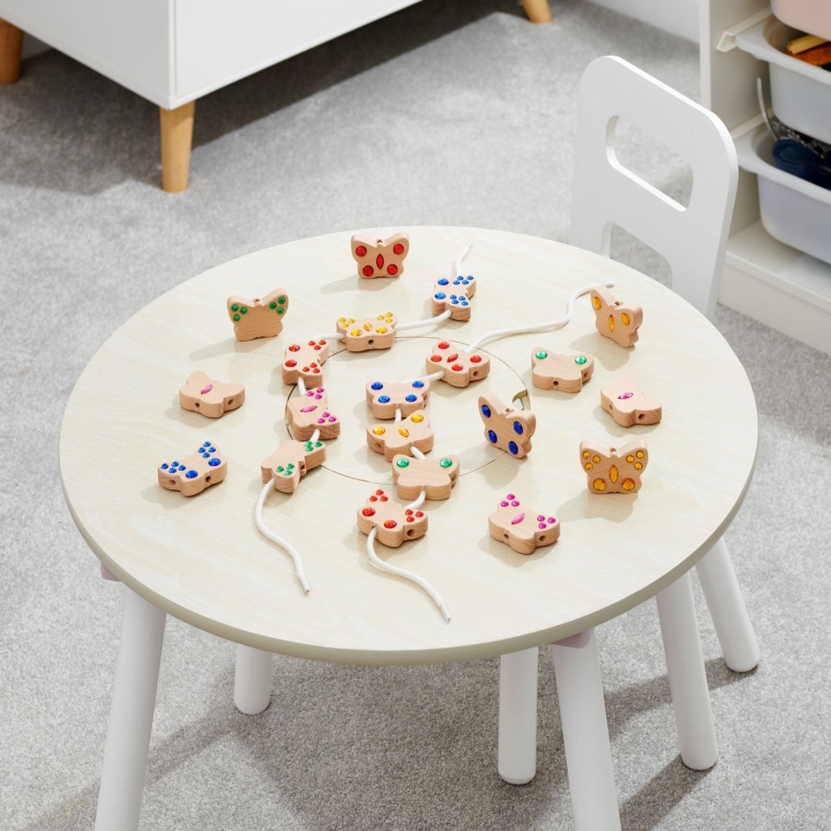 Butterfly Lacing Jewels – for children, available at Learning Bugs UK