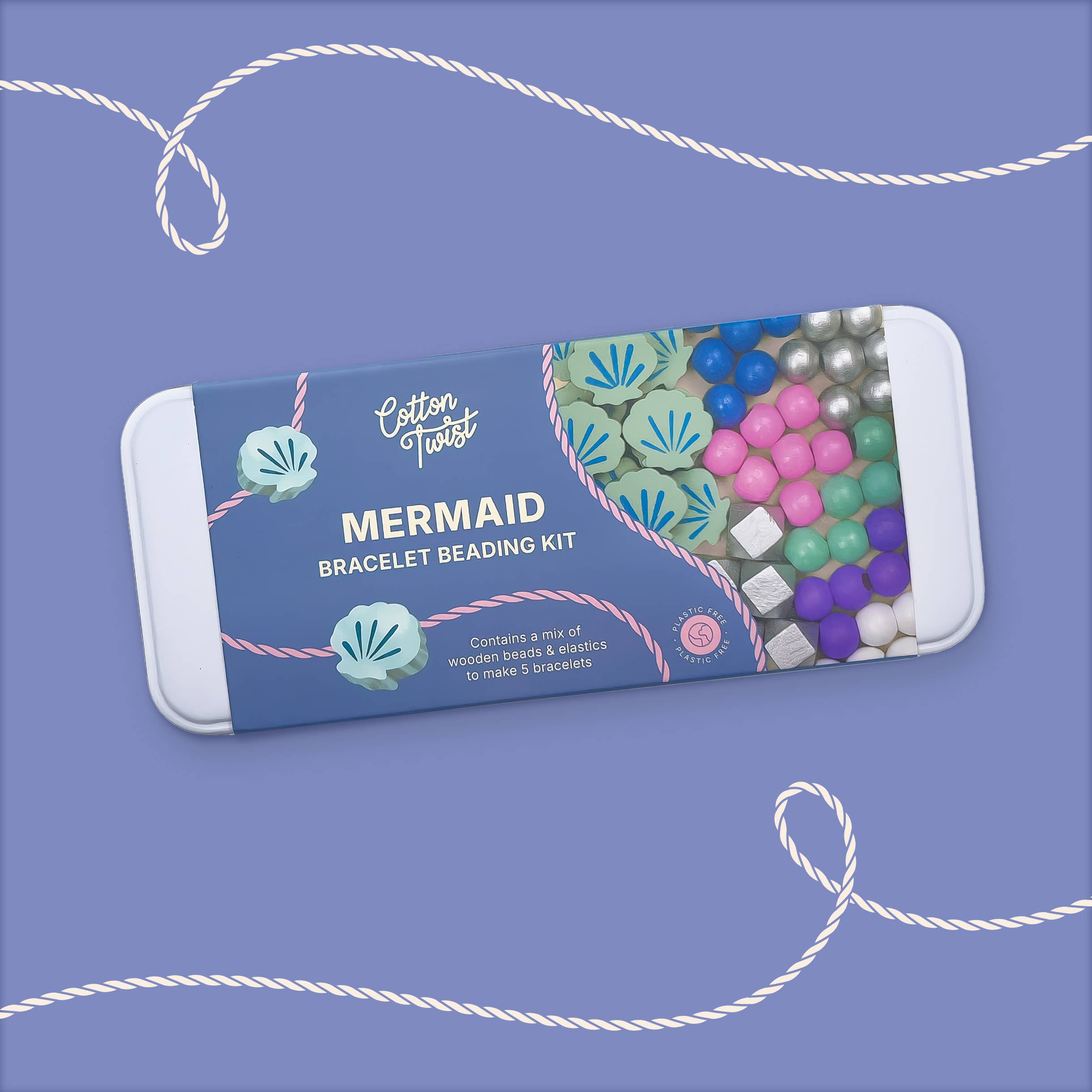 Buy Mermaid Bracelet Bead Kit | Art and Craft Box for kids by Learning Bugs UK
