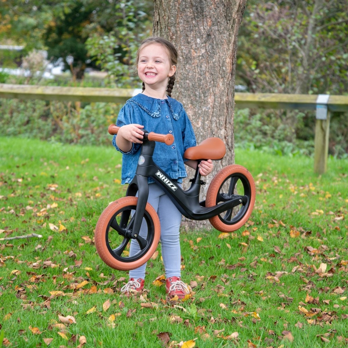 Whizz Balance Bike - Black – Baby Toys & Activity Equipment for children, available at Learning Bugs UK