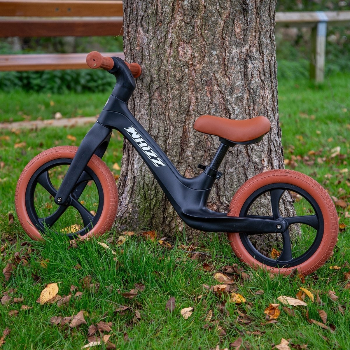 Whizz Balance Bike - Black – Baby Toys & Activity Equipment for children, available at Learning Bugs UK