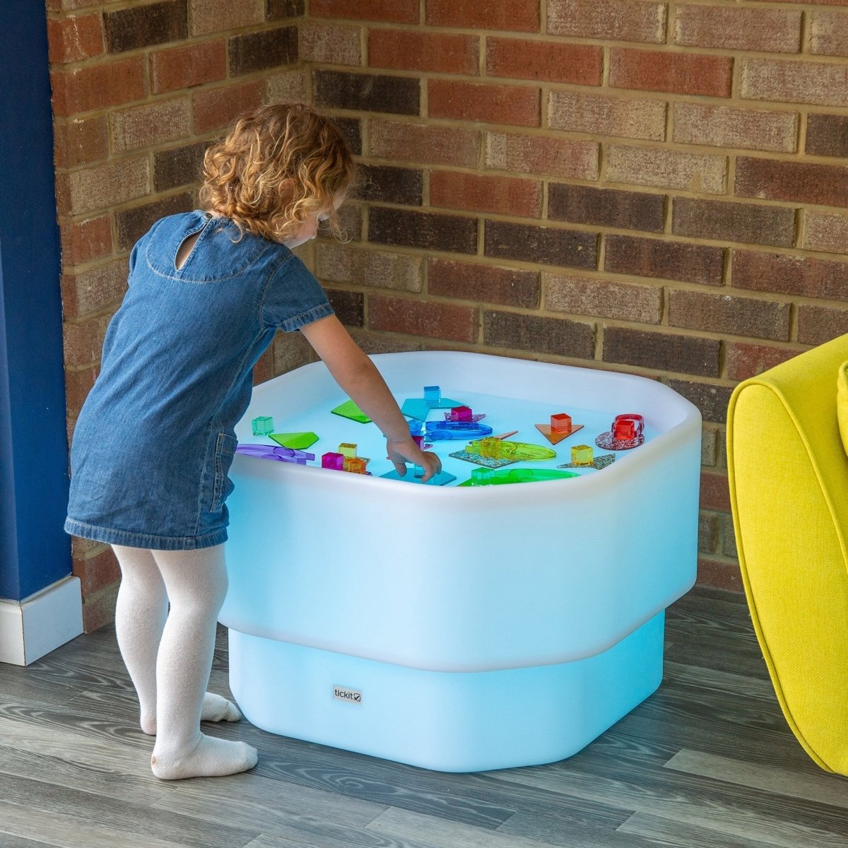 Discovery Glow Mini Tuff Table – Baby Toys & Activity Equipment for children, available at Learning Bugs UK