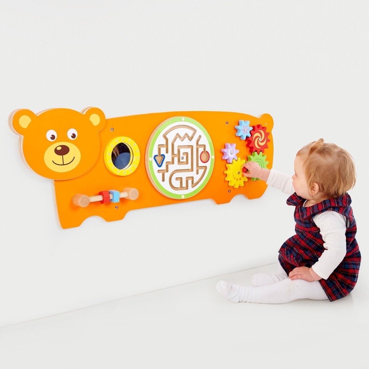 Bear Activity Wall Panel – Baby Toys & Activity Equipment for children, available at Learning Bugs UK