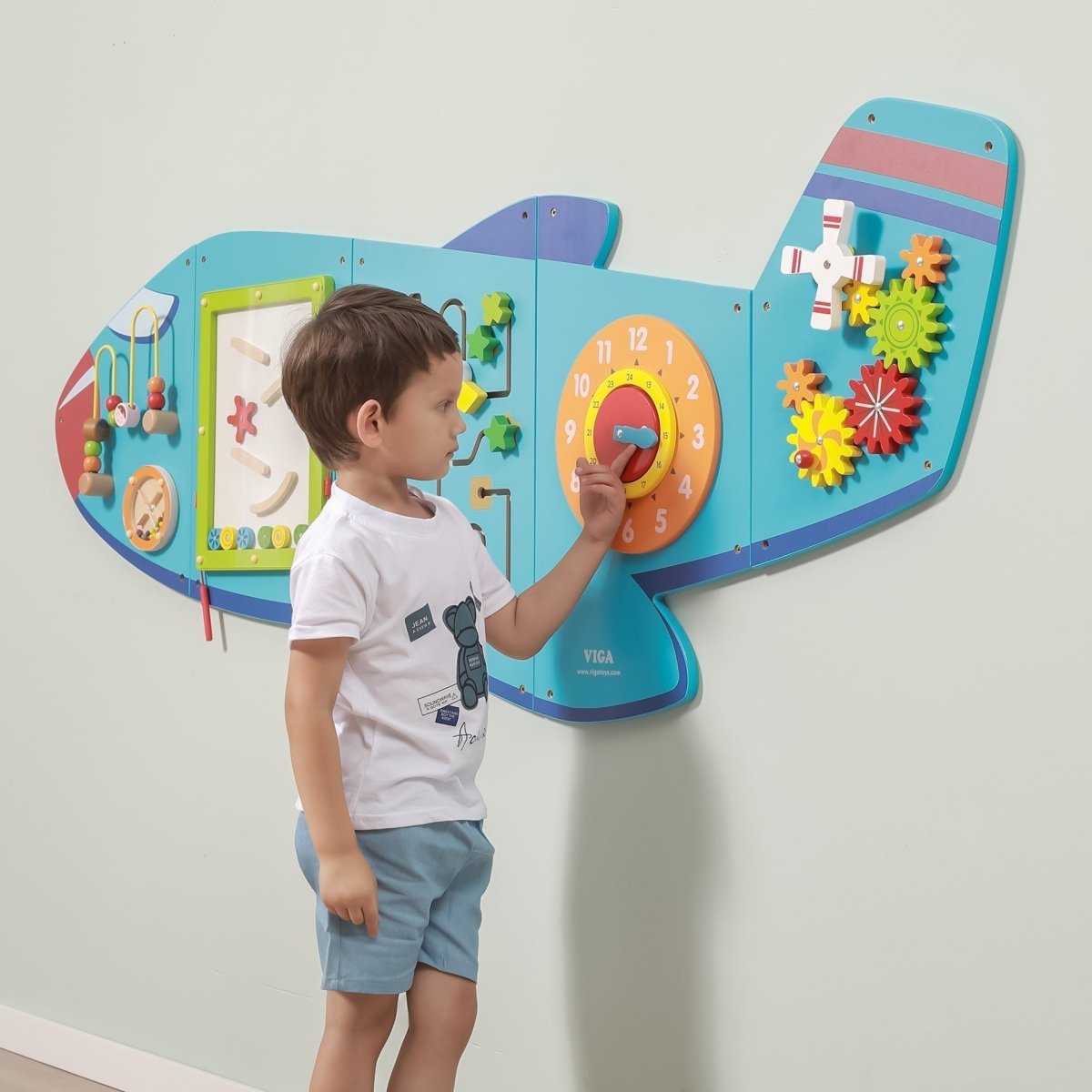 Aeroplane Activity Wall Panels – Baby Toys & Activity Equipment for children, available at Learning Bugs UK