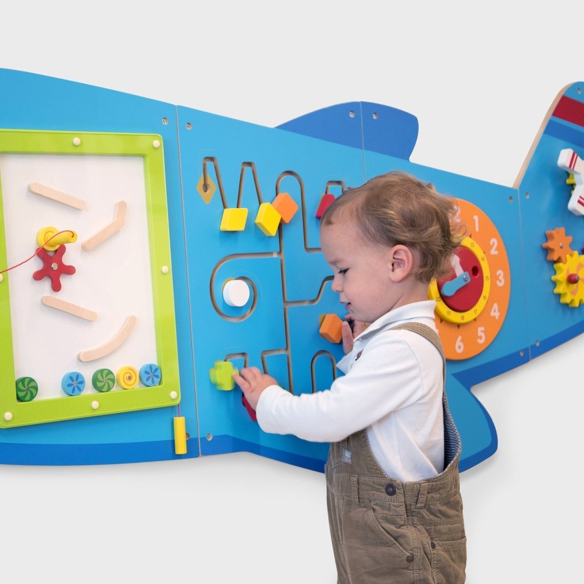 Aeroplane Activity Wall Panels – Baby Toys & Activity Equipment for children, available at Learning Bugs UK